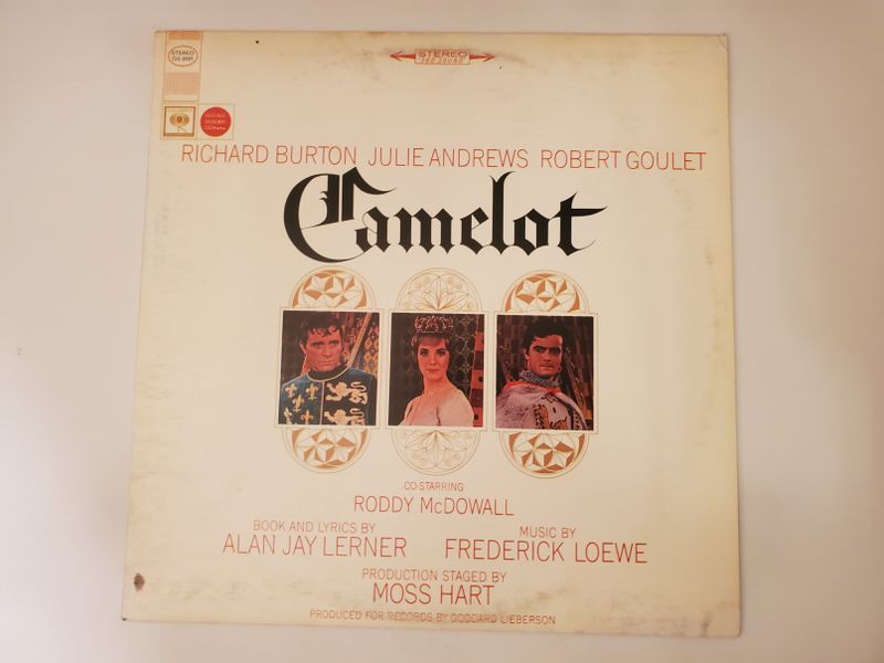 Original Broadway Cast (Richard Burton, Julie Andrews, Robert Goulet, Roddy McDowall) Camelot vinyl record